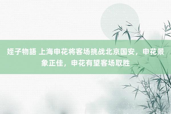 姪子物語 上海申花将客场挑战北京国安，申花景象正佳，申花有望客场取胜
