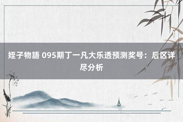 姪子物語 095期丁一凡大乐透预测奖号：后区详尽分析