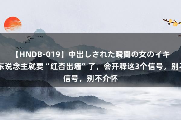 【HNDB-019】中出しされた瞬間の女のイキ顔 女东说念主就要“红杏出墙”了，会开释这3个信号，别不介怀