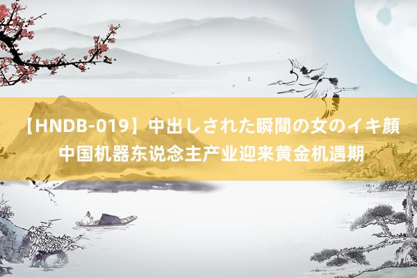 【HNDB-019】中出しされた瞬間の女のイキ顔 中国机器东说念主产业迎来黄金机遇期