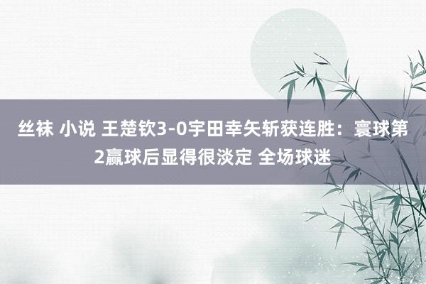 丝袜 小说 王楚钦3-0宇田幸矢斩获连胜：寰球第2赢球后显得很淡定 全场球迷