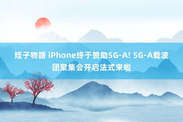姪子物語 iPhone终于赞助5G-A! 5G-A载波团聚集会开启法式来啦