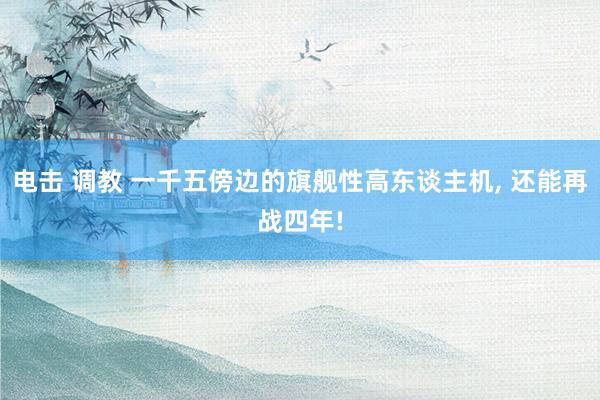 电击 调教 一千五傍边的旗舰性高东谈主机, 还能再战四年!